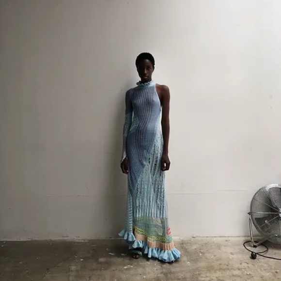 SOLD Roberta Einer MERMAID knit dress size small NEW! New with tags! - Picture 3 of 13